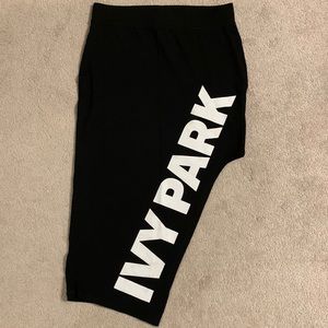 Ivy Park Black Logo Midi Skirt size Medium